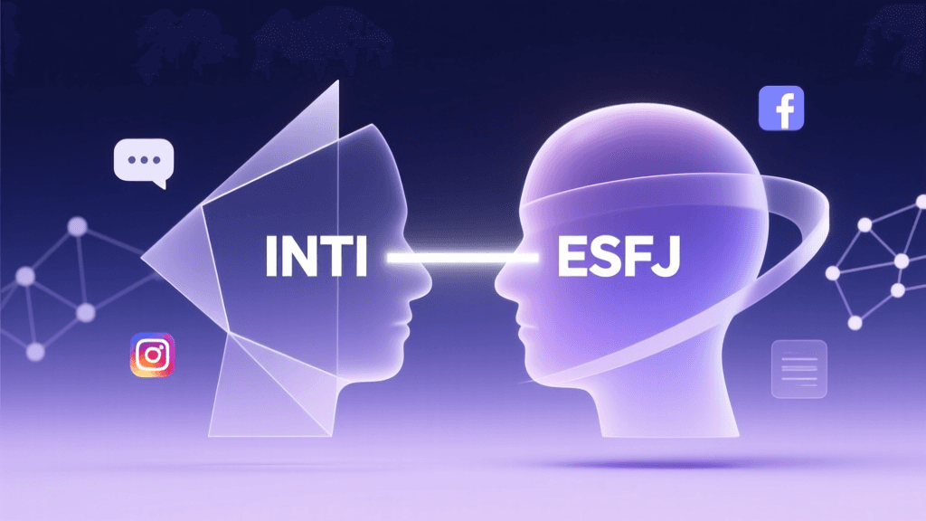 INTJ & ESFJ Digital Compatibility: Texting, Social Media & Long-Distance Dynamics