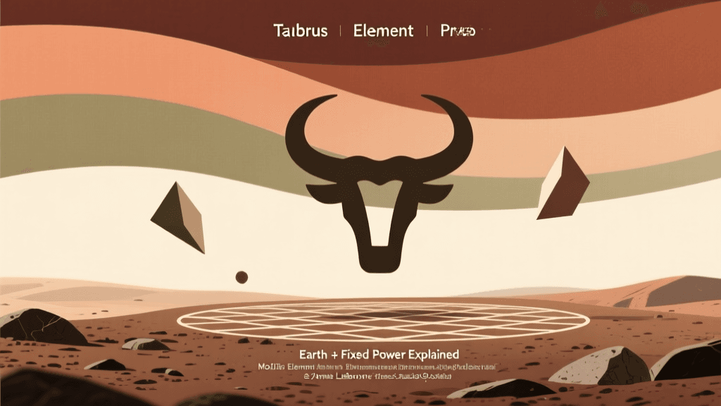 Taurus Element & Modality Deep Profile: Earth + Fixed Power Explained