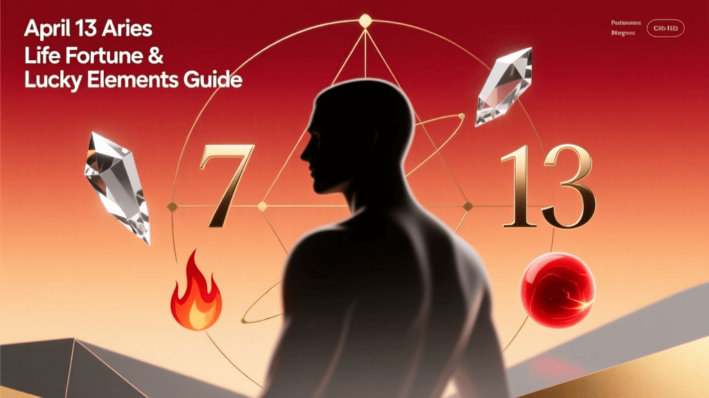April 13 Aries Life Fortune & Lucky Elements Guide