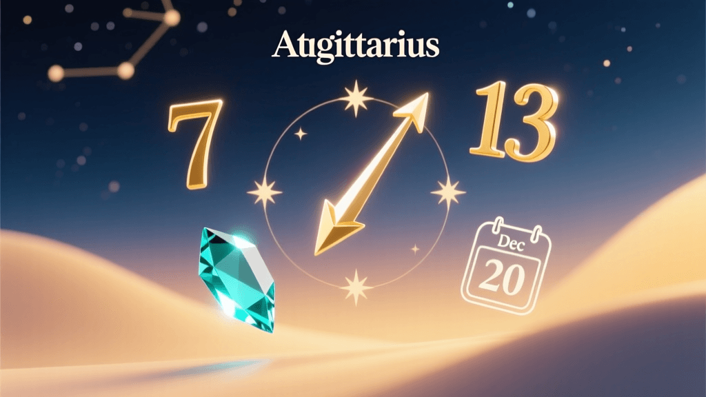 Sagittarius December 20 Life Fortune & Lucky Elements Guide