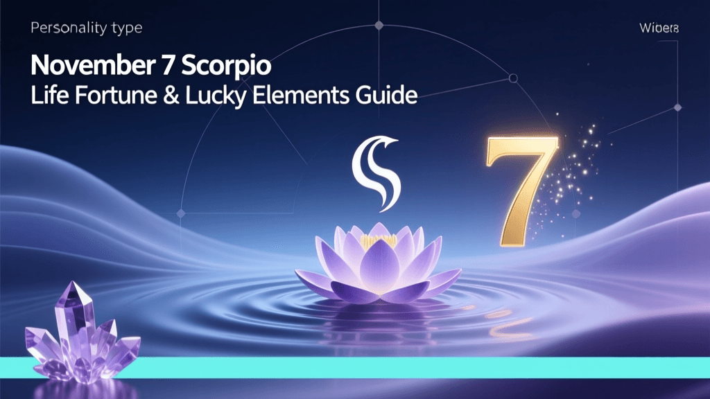 November 7 Scorpio Life Fortune & Lucky Elements Guide