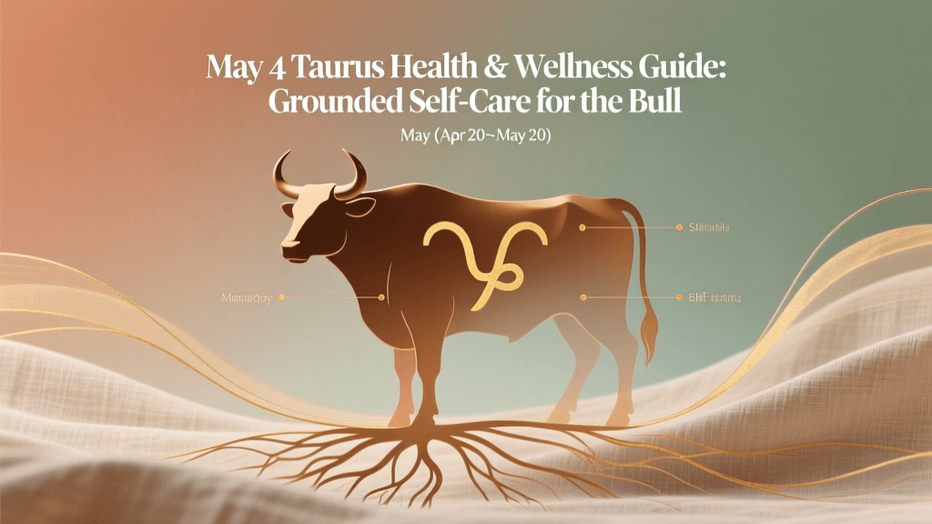 May 4 Taurus Health & Wellness Guide: Grounded Self-Care for the Bull