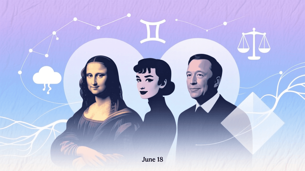 Famous People Born on June 18 — Gemini Personality & Celebrity Insights