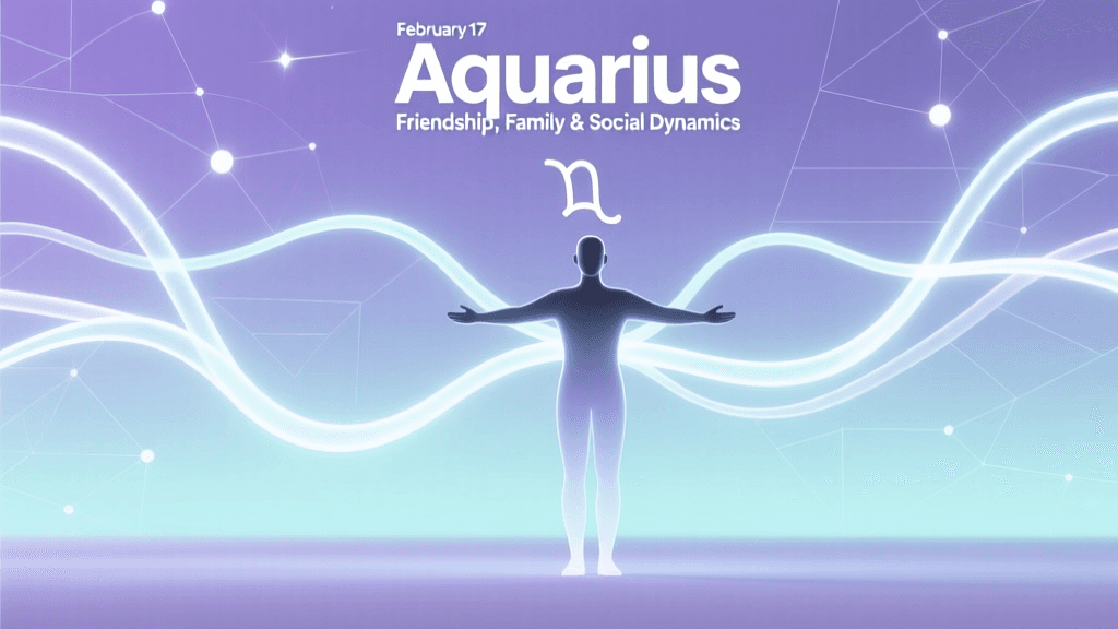 February 17 Aquarius: Friendship, Family & Social Dynamics