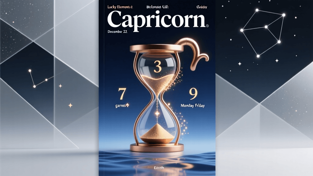 Capricorn Lucky Elements & Life Fortune Guide — Born Dec 22