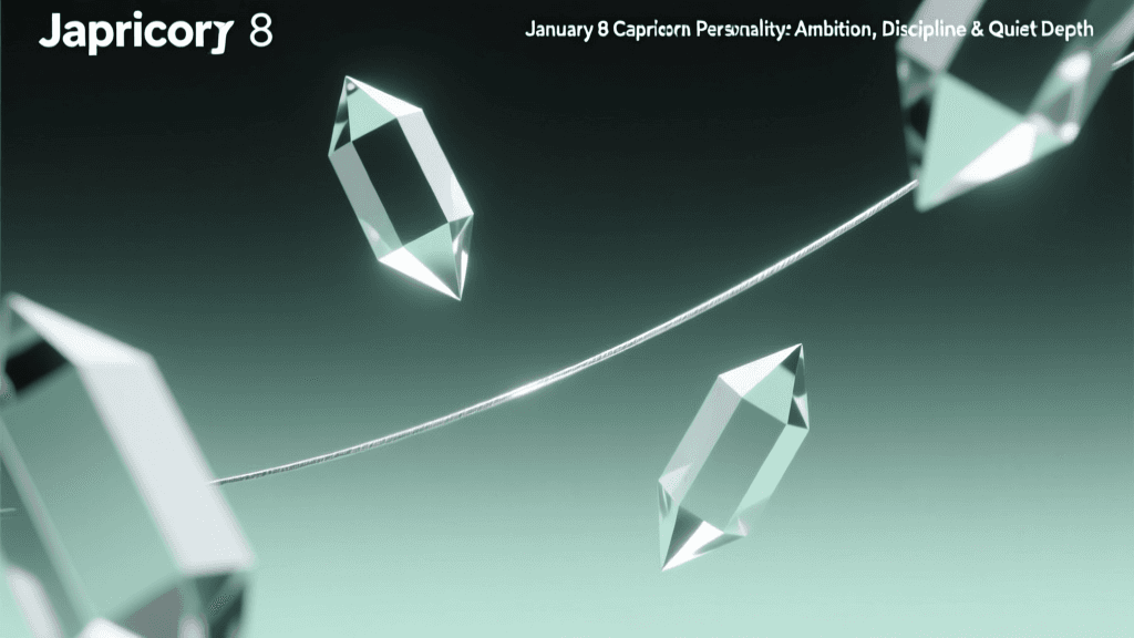 January 8 Capricorn Personality: Ambition, Discipline & Quiet Depth